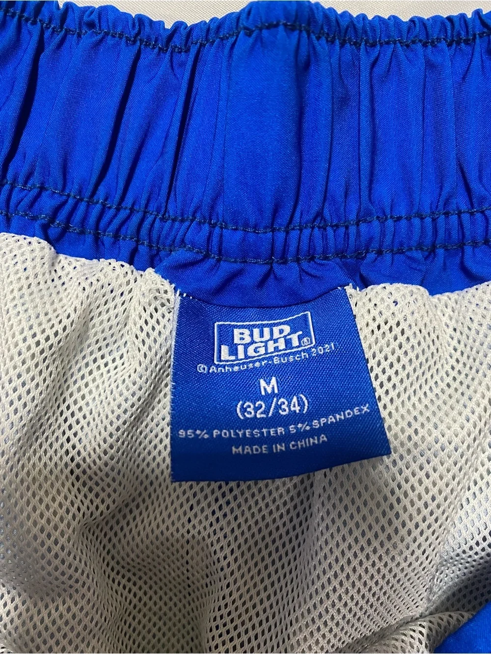 Bud Light Blue Star Men's Swim Trunks